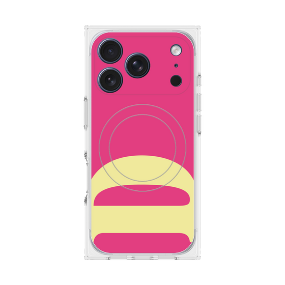 プレミアムスクエアケース with MagSafe［ オリジナル - initial color - D pink ］