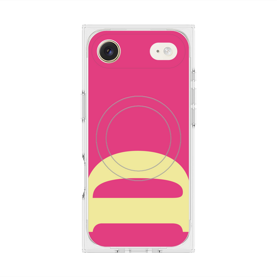 プレミアムスクエアケース with MagSafe［ オリジナル - initial color - D pink ］