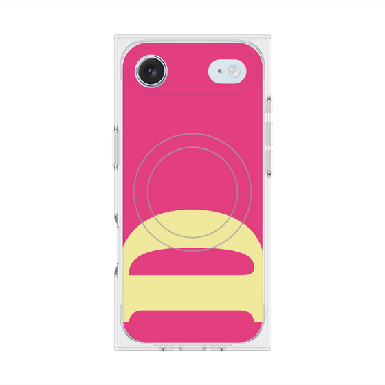 プレミアムスクエアケース with MagSafe［ オリジナル - initial color - D pink ］