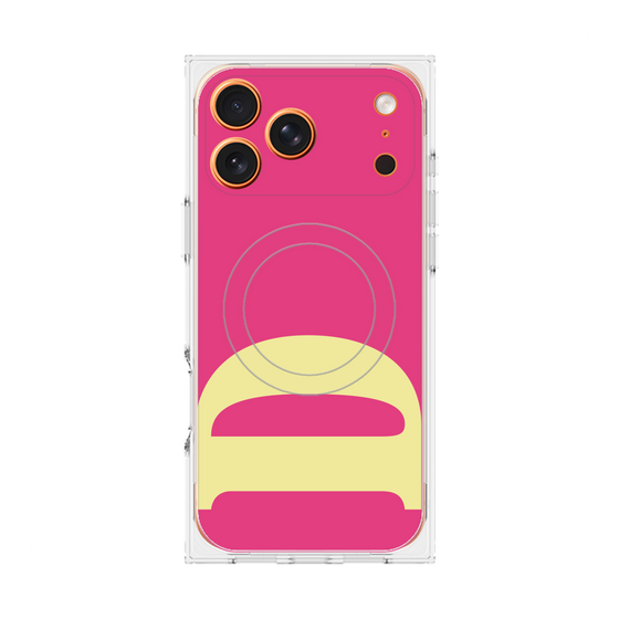 プレミアムスクエアケース with MagSafe［ オリジナル - initial color - D pink ］