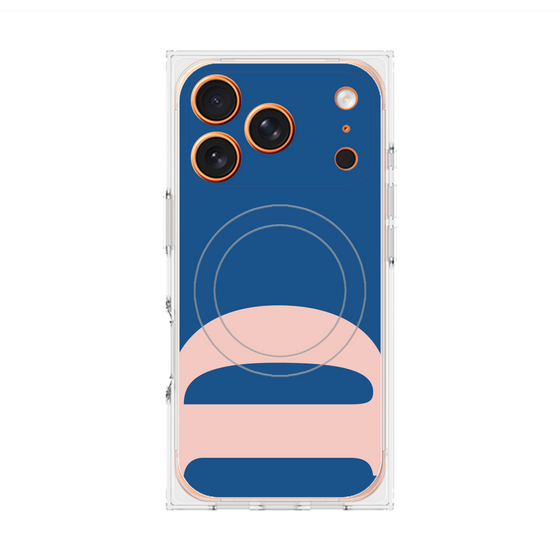 プレミアムスクエアケース with MagSafe［ オリジナル - initial color - D navy ］