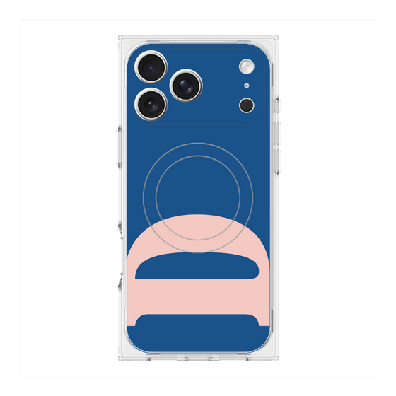 プレミアムスクエアケース with MagSafe［ オリジナル - initial color - D navy ］
