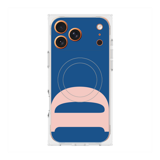 プレミアムスクエアケース with MagSafe［ オリジナル - initial color - D navy ］
