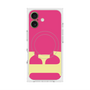 プレミアムスクエアケース with MagSafe［ オリジナル - initial color - E pink ］