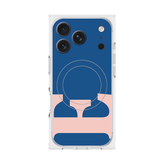 プレミアムスクエアケース with MagSafe［ オリジナル - initial color - E navy ］