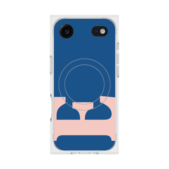 プレミアムスクエアケース with MagSafe［ オリジナル - initial color - E navy ］