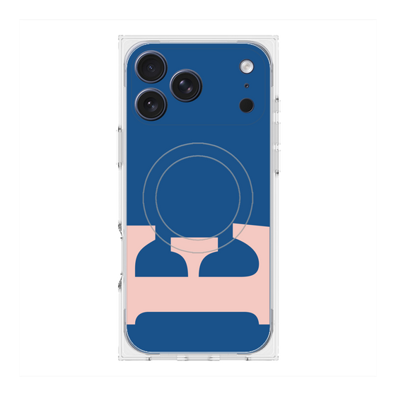 プレミアムスクエアケース with MagSafe［ オリジナル - initial color - E navy ］