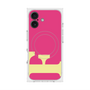 プレミアムスクエアケース with MagSafe［ オリジナル - initial color - F pink ］