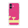 プレミアムスクエアケース with MagSafe［ オリジナル - initial color - F pink ］