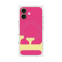 プレミアムスクエアケース with MagSafe［ オリジナル - initial color - F pink ］