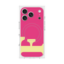 プレミアムスクエアケース with MagSafe［ オリジナル - initial color - F pink ］