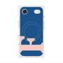 プレミアムスクエアケース with MagSafe［ オリジナル - initial color - F navy ］
