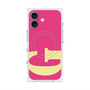 プレミアムスクエアケース with MagSafe［ オリジナル - initial color - G pink ］