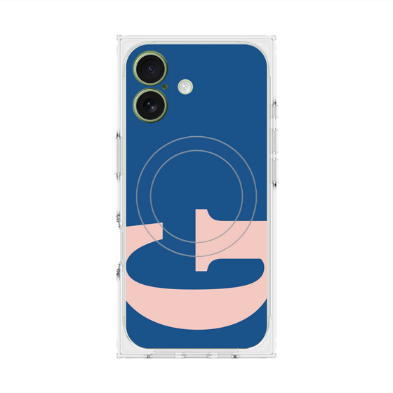 プレミアムスクエアケース with MagSafe［ オリジナル - initial color - G navy ］