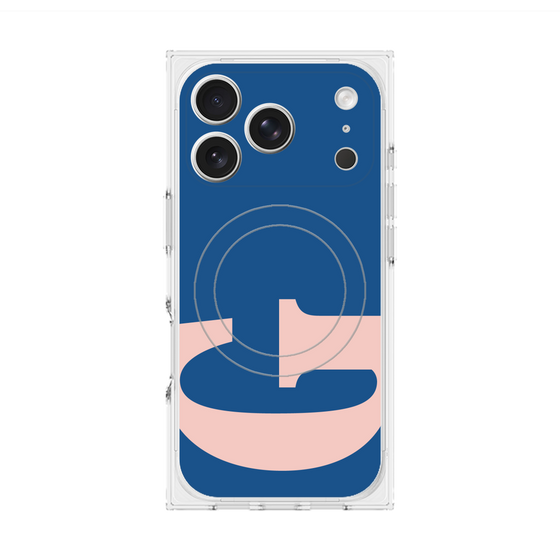 プレミアムスクエアケース with MagSafe［ オリジナル - initial color - G navy ］