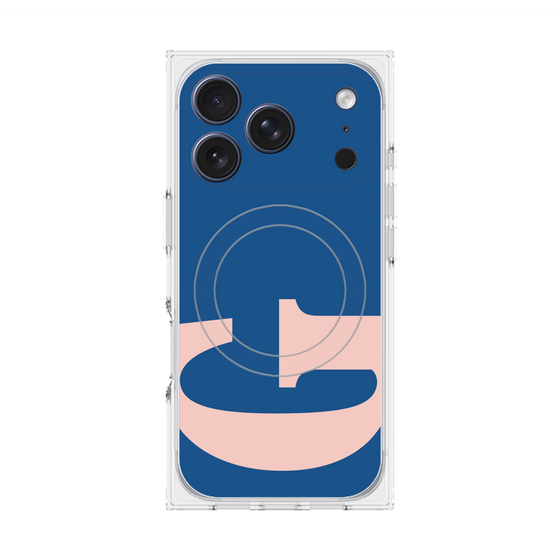 プレミアムスクエアケース with MagSafe［ オリジナル - initial color - G navy ］