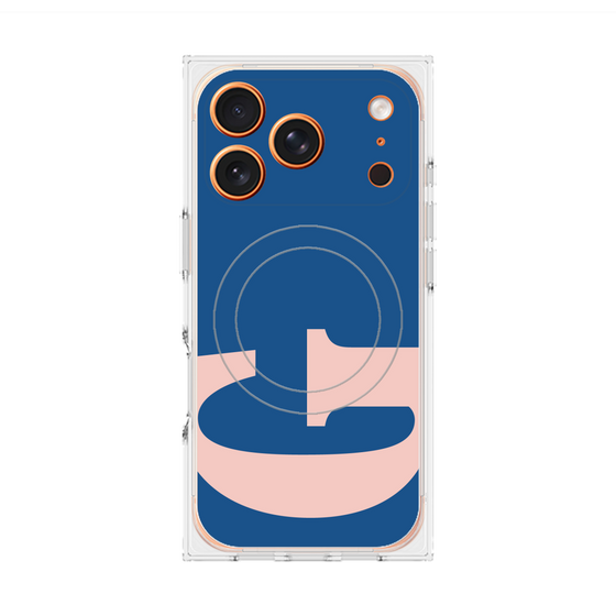 プレミアムスクエアケース with MagSafe［ オリジナル - initial color - G navy ］