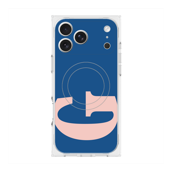 プレミアムスクエアケース with MagSafe［ オリジナル - initial color - G navy ］