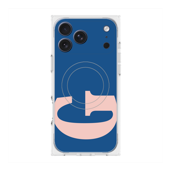 プレミアムスクエアケース with MagSafe［ オリジナル - initial color - G navy ］