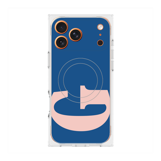 プレミアムスクエアケース with MagSafe［ オリジナル - initial color - G navy ］