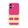 プレミアムスクエアケース with MagSafe［ オリジナル - initial color - H pink ］