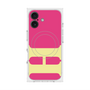プレミアムスクエアケース with MagSafe［ オリジナル - initial color - H pink ］