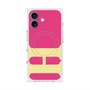 プレミアムスクエアケース with MagSafe［ オリジナル - initial color - H pink ］