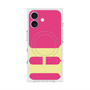 プレミアムスクエアケース with MagSafe［ オリジナル - initial color - H pink ］