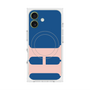 プレミアムスクエアケース with MagSafe［ オリジナル - initial color - H navy ］