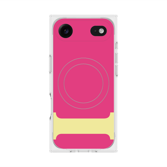 プレミアムスクエアケース with MagSafe［ オリジナル - initial color - I pink ］