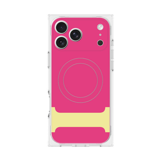 プレミアムスクエアケース with MagSafe［ オリジナル - initial color - I pink ］