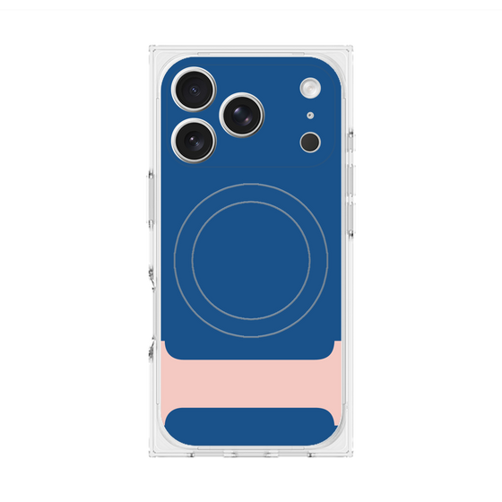 プレミアムスクエアケース with MagSafe［ オリジナル - initial color - I navy ］