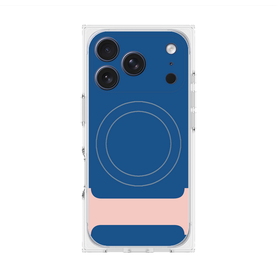 プレミアムスクエアケース with MagSafe［ オリジナル - initial color - I navy ］
