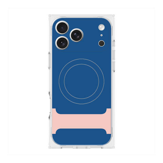 プレミアムスクエアケース with MagSafe［ オリジナル - initial color - I navy ］