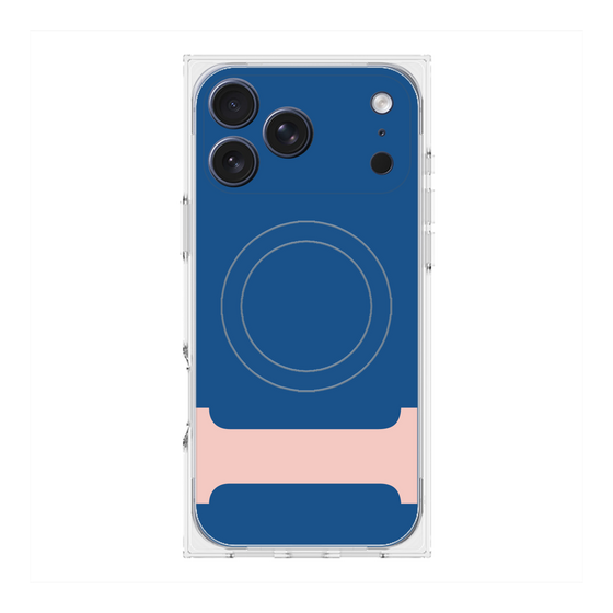 プレミアムスクエアケース with MagSafe［ オリジナル - initial color - I navy ］