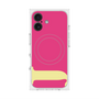 プレミアムスクエアケース with MagSafe［ オリジナル - initial color - J pink ］