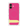 プレミアムスクエアケース with MagSafe［ オリジナル - initial color - J pink ］