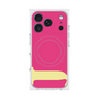 プレミアムスクエアケース with MagSafe［ オリジナル - initial color - J pink ］
