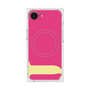 プレミアムスクエアケース with MagSafe［ オリジナル - initial color - J pink ］