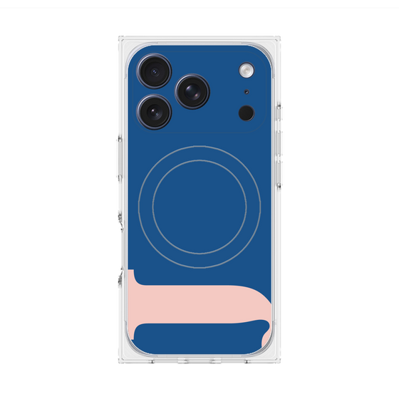 プレミアムスクエアケース with MagSafe［ オリジナル - initial color - J navy ］
