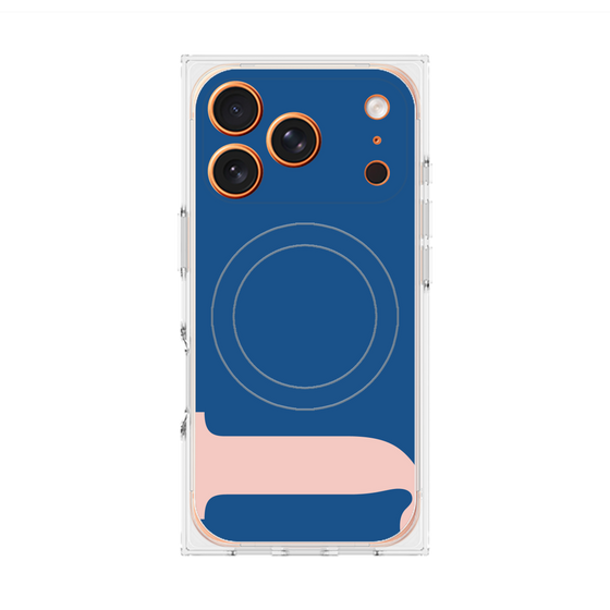プレミアムスクエアケース with MagSafe［ オリジナル - initial color - J navy ］