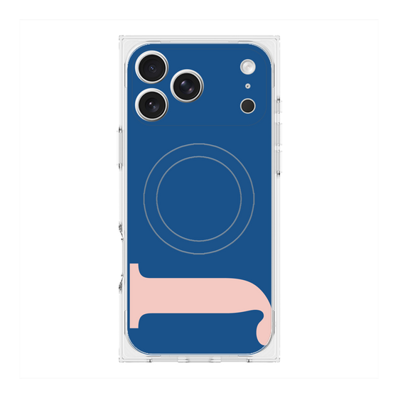 プレミアムスクエアケース with MagSafe［ オリジナル - initial color - J navy ］