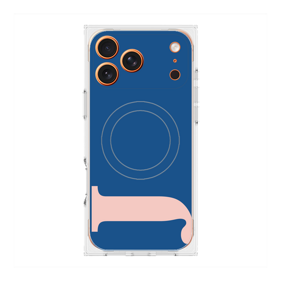 プレミアムスクエアケース with MagSafe［ オリジナル - initial color - J navy ］