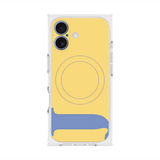 プレミアムスクエアケース with MagSafe［ オリジナル - initial color - J yellow ］