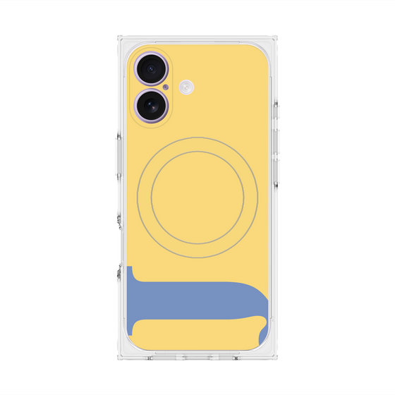 プレミアムスクエアケース with MagSafe［ オリジナル - initial color - J yellow ］