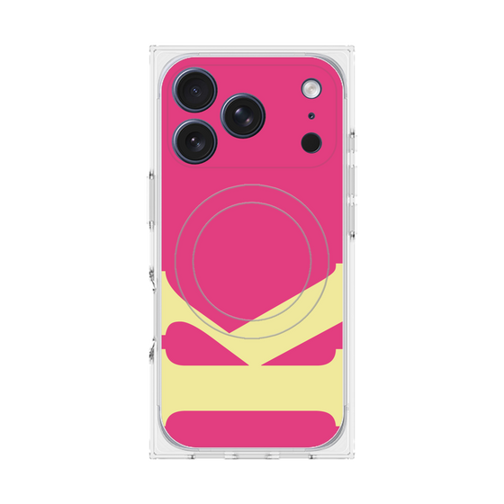 プレミアムスクエアケース with MagSafe［ オリジナル - initial color - K pink ］