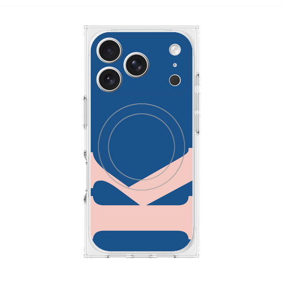 プレミアムスクエアケース with MagSafe［ オリジナル - initial color - K navy ］