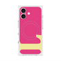 プレミアムスクエアケース with MagSafe［ オリジナル - initial color - L pink ］