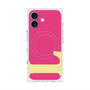 プレミアムスクエアケース with MagSafe［ オリジナル - initial color - L pink ］