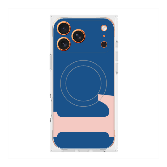 プレミアムスクエアケース with MagSafe［ オリジナル - initial color - L navy ］